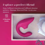 Vibration modes on the Womanizer | Blend Pleasure Air Rabbit Vibrator (Vibrant Pink)