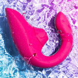 Womanizer | Blend Pleasure Air Rabbit Vibrator (Vibrant Pink) in water