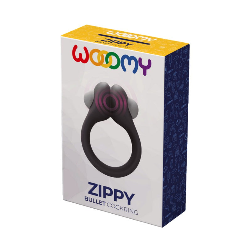 Zippy Vibrating Bullet Cock Ring | Wooomy packaging
