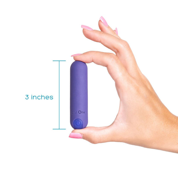 plusOne | Vibrating Bullet (Purple) dimensions