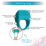 plusOne | Vibrating Cock Ring (Turquoise) features