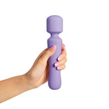 plusOne | Vibrating Wand (Lilac) in hand