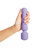 plusOne | Vibrating Wand (Lilac) upside-down in hand