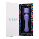 plusOne | Vibrating Wand (Lilac) in packaging