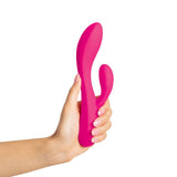 plusOne | Dual Vibrating Massager (Pink) in hand