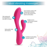 plusOne | Dual Vibrating Massager (Pink) key features