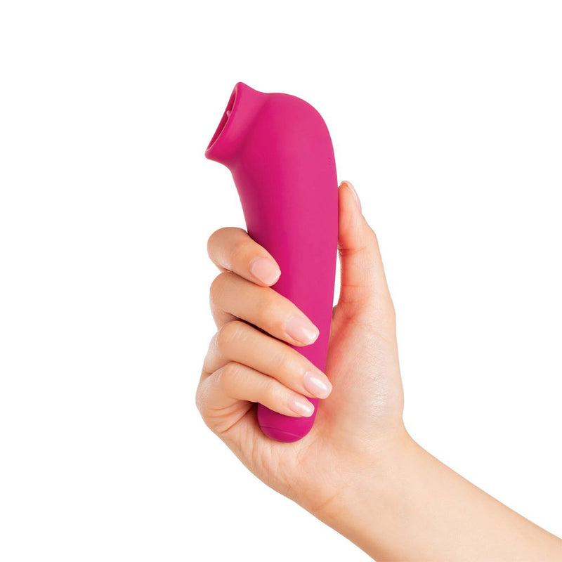 plusOne | Fluttering Clitoral Arouser (Pink) in hand