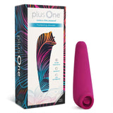 plusOne | Fluttering Clitoral Arouser (Pink) with packaging