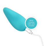 USB rechargeable plusOne | Mini Clitoral Massager (Turquoise)