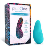 plusOne | Mini Clitoral Massager (Turquoise) with packaging