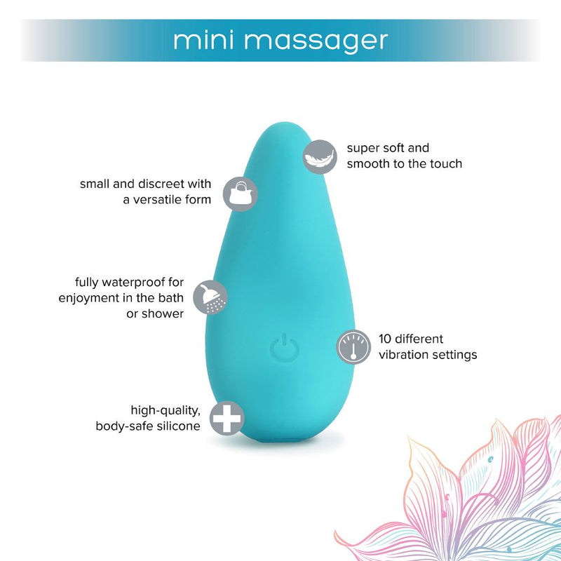 plusOne | Mini Clitoral Massager (Turquoise) key features