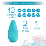 plusOne | Mini Clitoral Massager (Turquoise) vibration modes