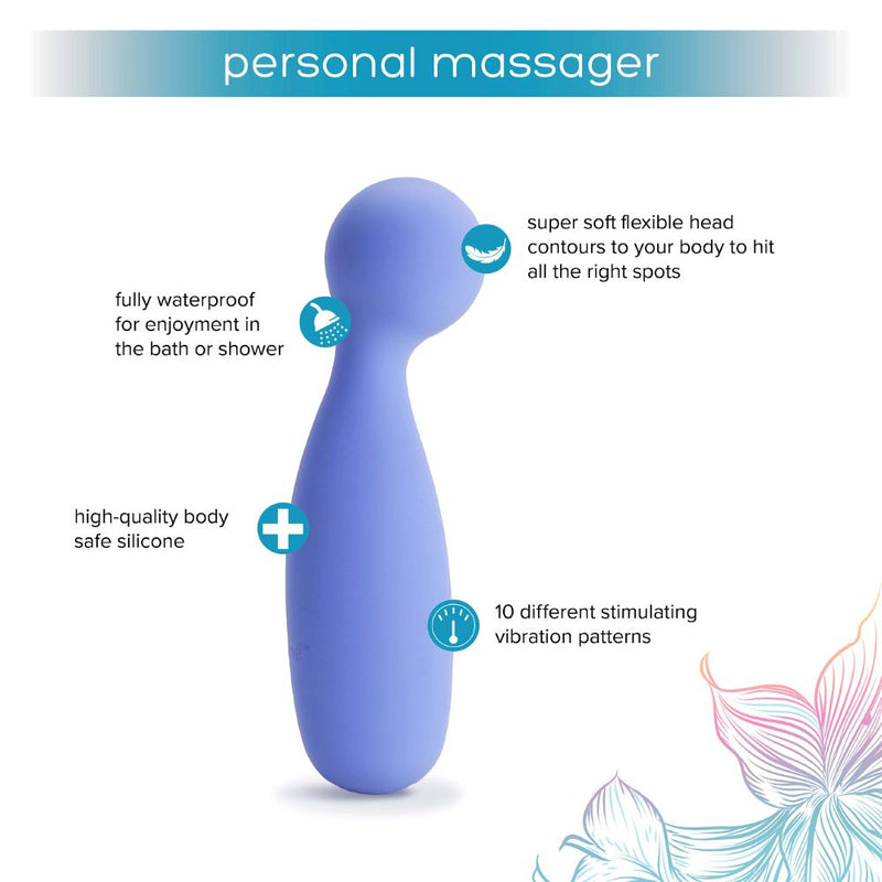 plusOne | Personal Massager (Blue) features