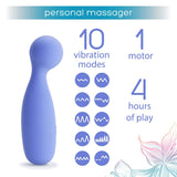 plusOne | Personal Massager (Blue) vibration modes