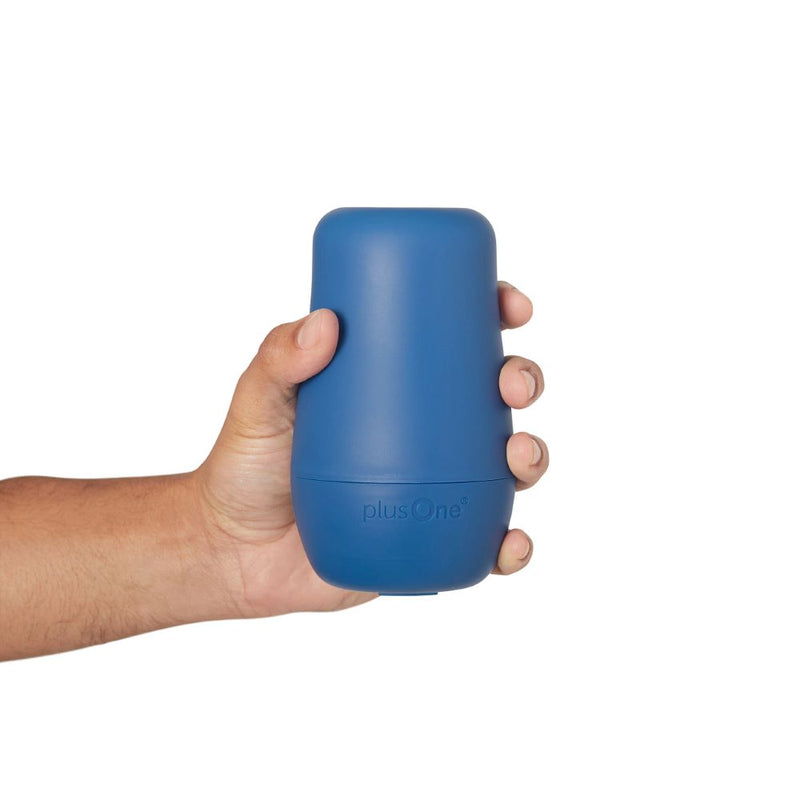 plusOne | Personal Stroker (Blue) in hand