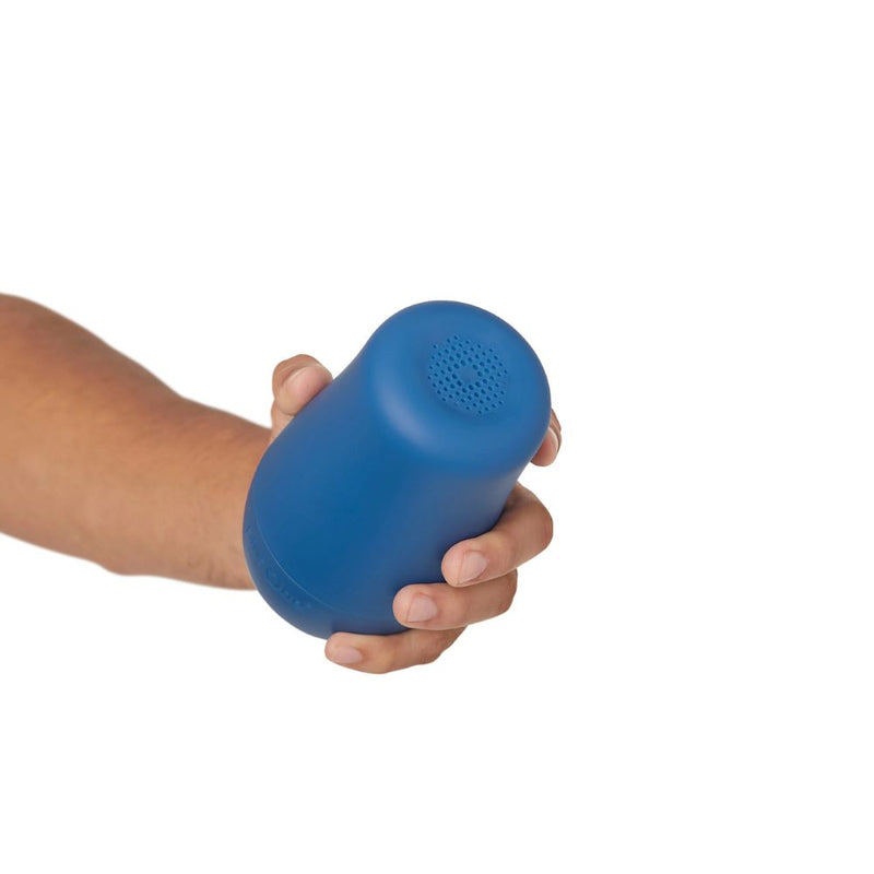 Top view of the plusOne | Personal Stroker (Blue) in hand