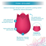 Key features of the plusOne | Rose Pulsing Clitoral Arouser (Red)