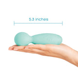 plusOne | Travel Wand Vibrator (Baby Blue) dimensions