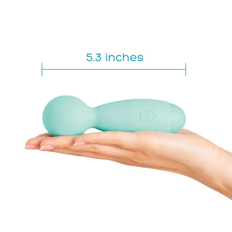 plusOne | Travel Wand Vibrator (Baby Blue) dimensions