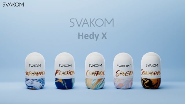 Video of Hedy X Stroking Masturbator Set (5 Pack) | Svakom - Control 