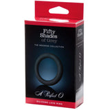 Product packaging of A Perfect O Cock Ring | Fifty Shades