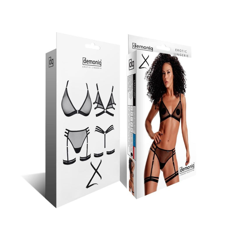 Product packaging of Adora Harness Mesh Set | Demoniq