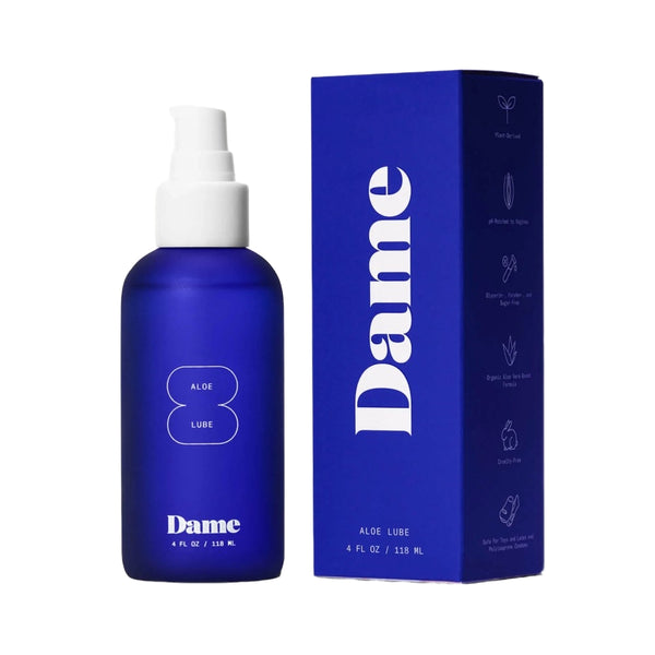 Full view of Aloe Lube | Dame - 118ml with product packaging 
