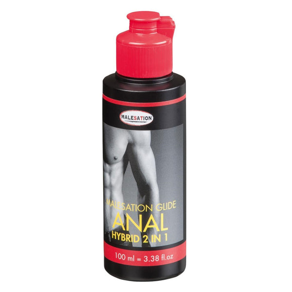 Anal Glide Hybrid 2-in-1 Water-Based Lubricant (100ml) | Malesation