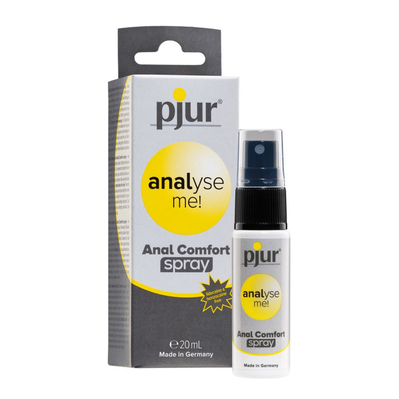 Analyse Me! Anal Comfort Spray | Pjur with product packaging
