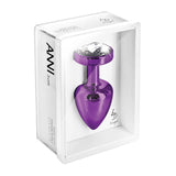 Anni Round Anal Plug | Diogol - Purple in packaging 