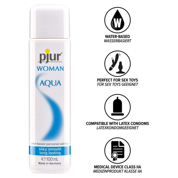 Aqua Water-based Lubricant - 100ml | Pjur Woman product specifications 