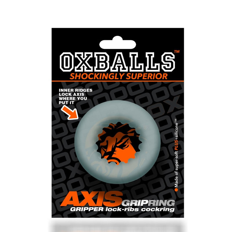 Oxballs | Axis Cock Ring (Clear Ice) packaging