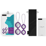 Product packaging and inserts for BFit Classic Kegel Balls | BSwish - Purple