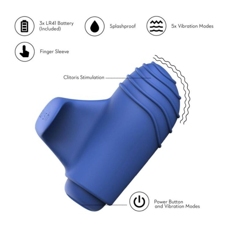 Product specs of  BTeased Basic Finger Ring Vibrator | B Swish - Denim