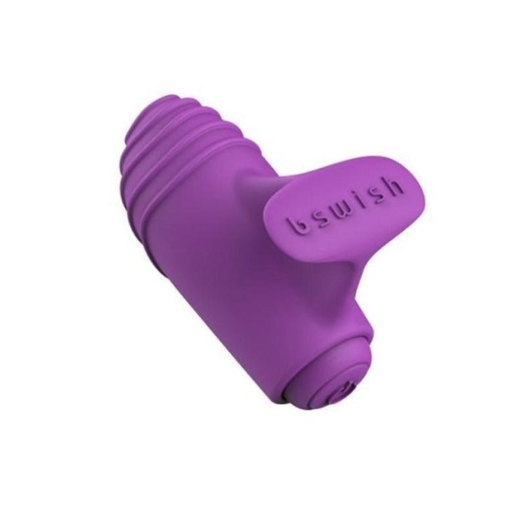 Full view of BTeased Basic Finger Ring Vibrator | B Swish - Orchid