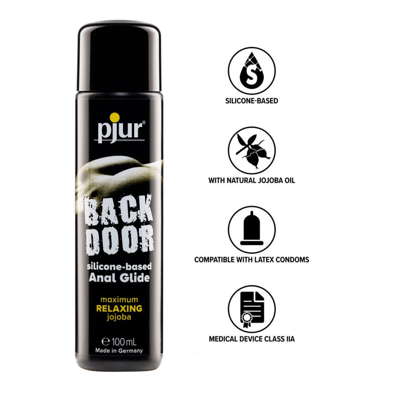 Product specifications of Back Door Relaxing Silicone-Based Anal Glide (100ml) | Pjur 