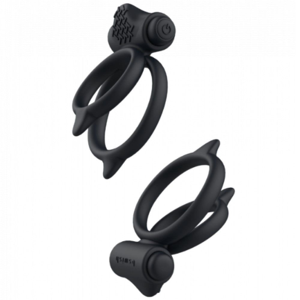 Side views of Bcharmed Basic Plus Cock Ring | B Swish - Black