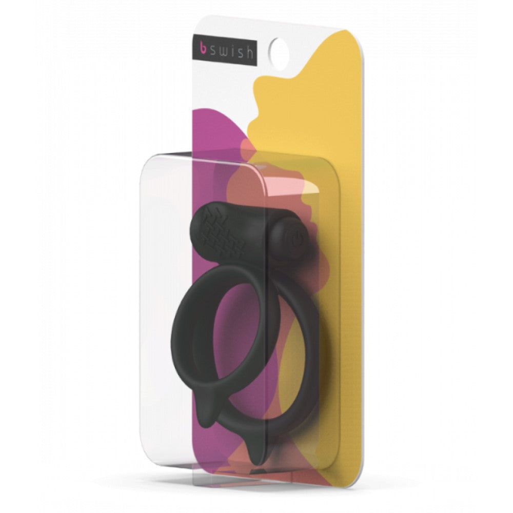 Bcharmed Basic Plus Cock Ring | B Swish - Black in packaging
