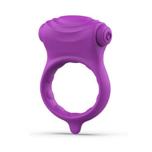 Full front view of Bcharmed Basic Wave Cock Ring | B Swish - Orchid 