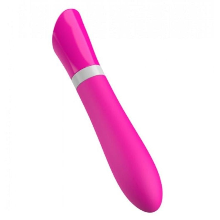 Full front view of Bgood Deluxe Vibrator | B Swish - Hot Pink