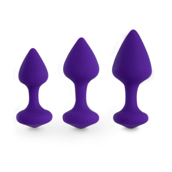 Full view of Bibi Butt Plug Set | FeelzToys - Purple 