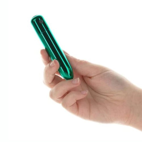 Bullet Point Vibrator | Swan - Teal in hand 