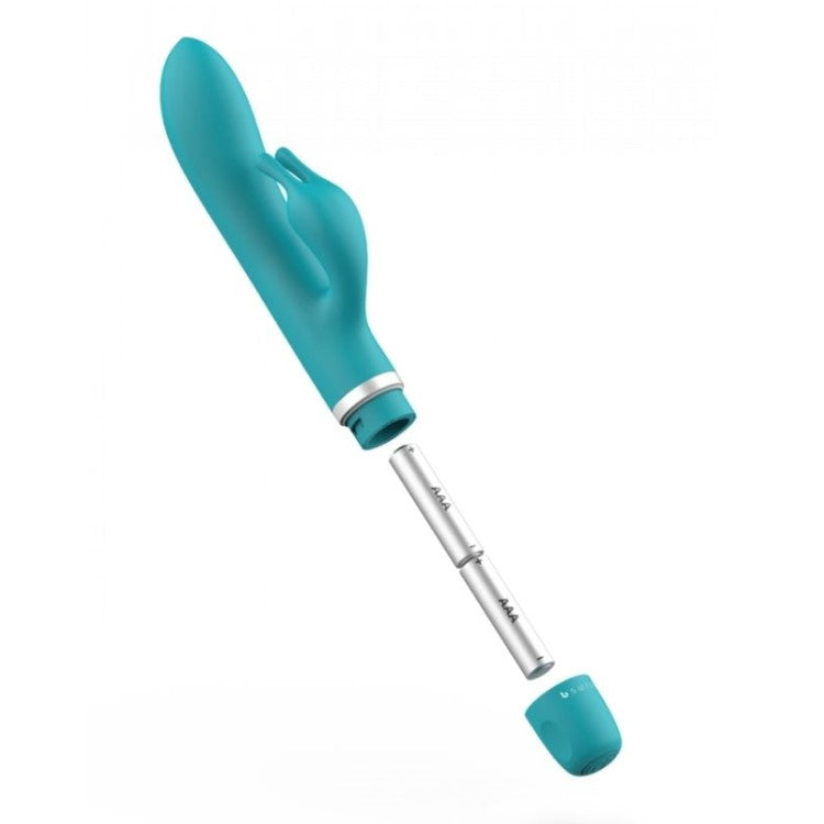 Battery insertion of Bwild Classic Bunny Vibrator | B Swish - Jade 