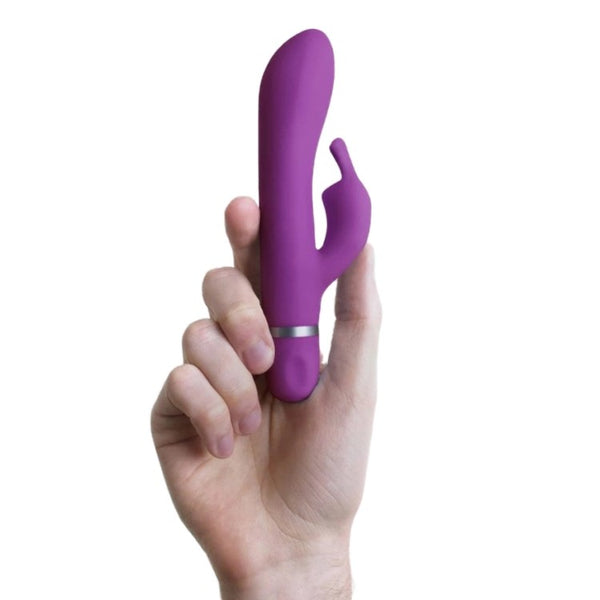 Bwild Classic Bunny Vibrator | B Swish - Purple in hand 