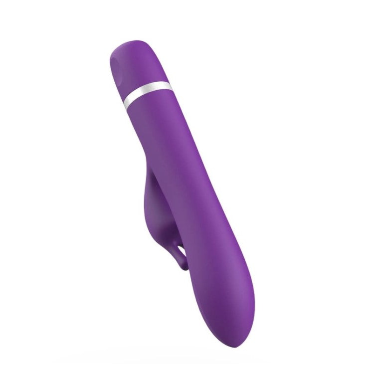 Back view of Bwild Classic Bunny Vibrator | B Swish - Purple 