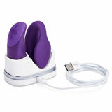 Chorus Couples Vibrator | We-Vibe - Purple in charging station 
