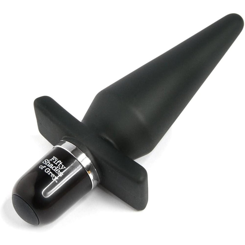 Full top view of Delicious Fullness Vibrating Butt Plug | Fifty Shades