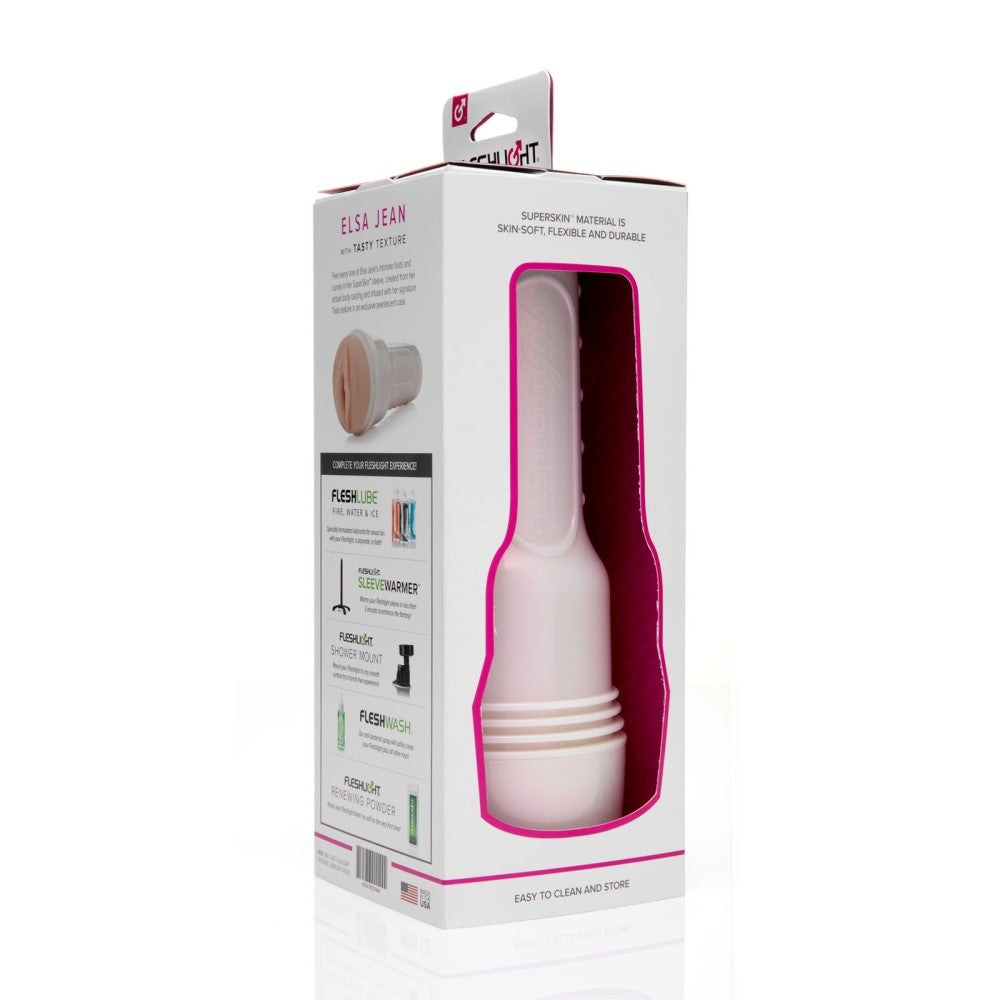 Product packaging of Elsa Jean Tasty Male Masturbator | Fleshlight Girls