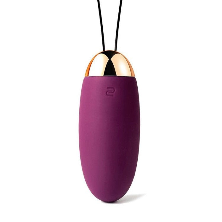 Front View Of Elva Remote-Controlled Vibrating Bullet Egg | Svakom - Violet On White Background