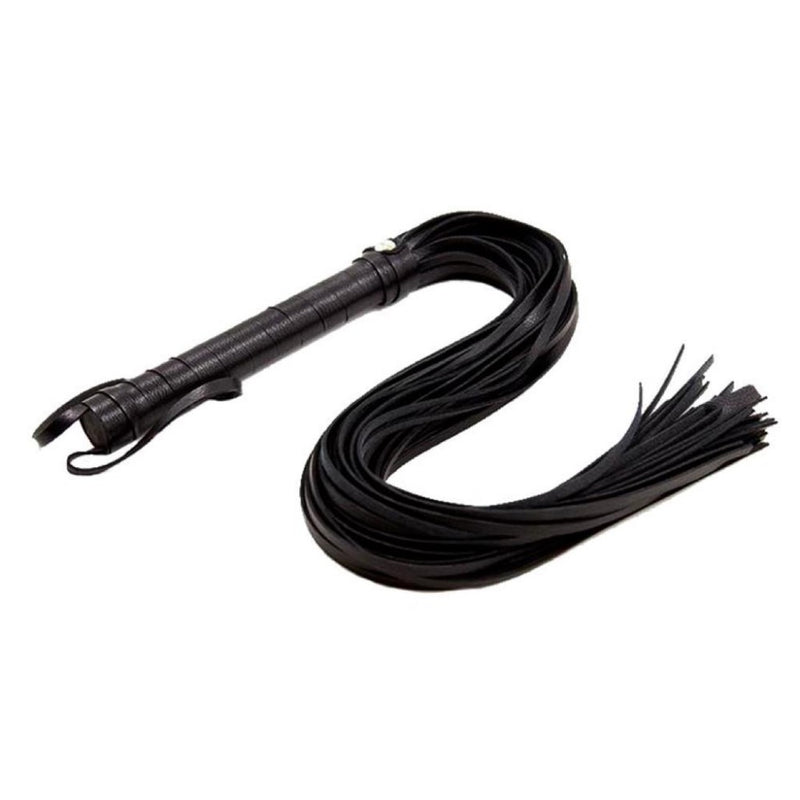 Full view of Faux Leather Flogger | Adrien Lastic - Black